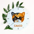 Miniatyrbillede 3 af 4: Caliko kat - MDF ur med Art-Dog mærke grafik og inskription