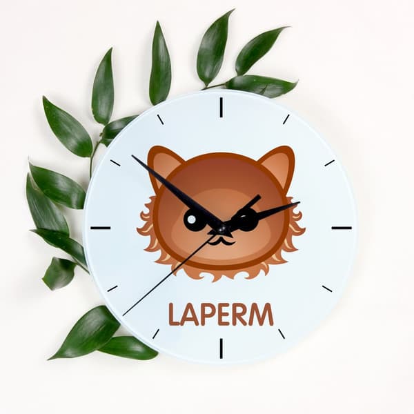 Laperm - MDF ur med Art-Dog mærke grafik og inskription
