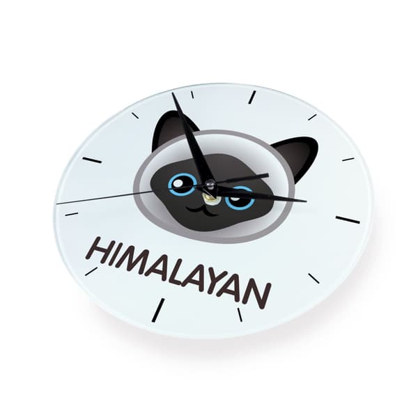 Himalaya MDF-klocka med Art-Dog-märkesgrafik och inskription