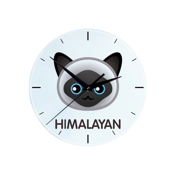 Himalaya MDF-klocka med Art-Dog-märkesgrafik och inskription