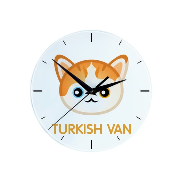 Tyrkisk egern - MDF ur med Art-Dog mærke grafik og inskription