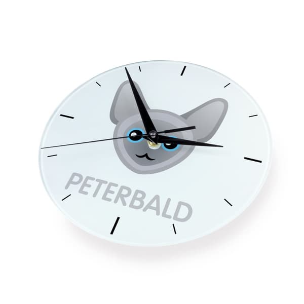 Peterbald - MDF ur med Art-Dog mærke grafik og inskription
