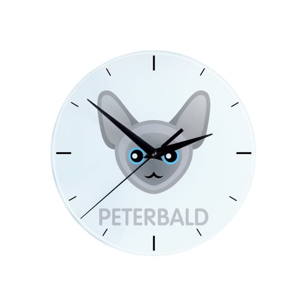 Peterbald - MDF ur med Art-Dog mærke grafik og inskription