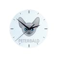 Miniatyrbillede 1 af 4: Peterbald - MDF ur med Art-Dog mærke grafik og inskription