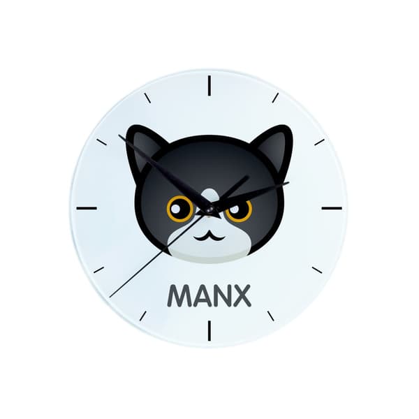 Manx - MDF ur med Art-Dog mærke grafik og inskription