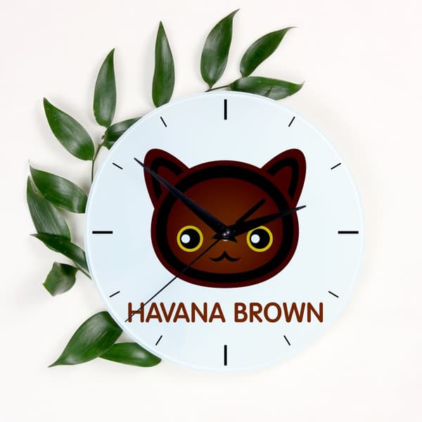 Havana Brown - MDF ur med Art-Dog mærke grafik og inskription