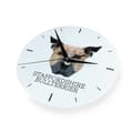 Miniatyrbild 2 av 4: Staffordshire Bull Terrier, Staffik, Staffi - geometrisk väggklocka med ett foto och en inskription från märket Art-Dog