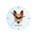Miniatyrbild 1 av 4: Basenji, Basenji, Congo Dog - geometrisk väggklocka med ett foto och en inskription från märket Art-Dog