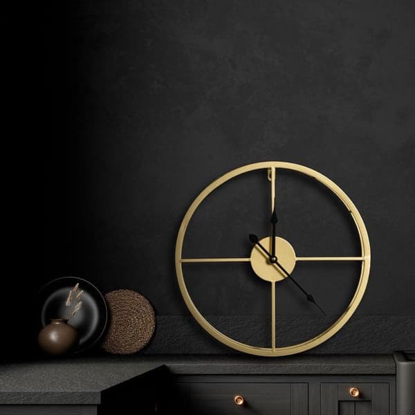 DEKORATIV KLOCKA 26 40 X 6 X 40 CM GULD