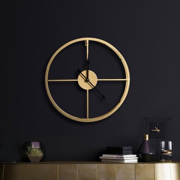 DEKORATIV KLOCKA 26 40 X 6 X 40 CM GULD