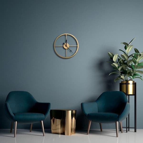 DEKORATIV KLOCKA 26 40 X 6 X 40 CM GULD