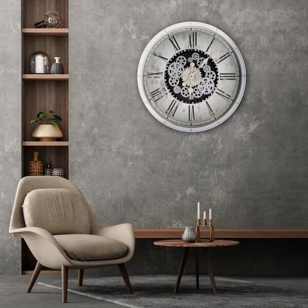 DEKORATIV UR 86 72 X 8 X 72 CM HVID