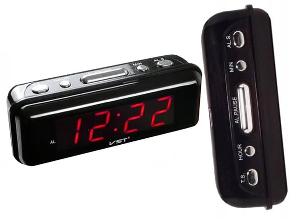 ALARMUR ELEKTRONISK NETVÆRK LED-UR 24H ALARM