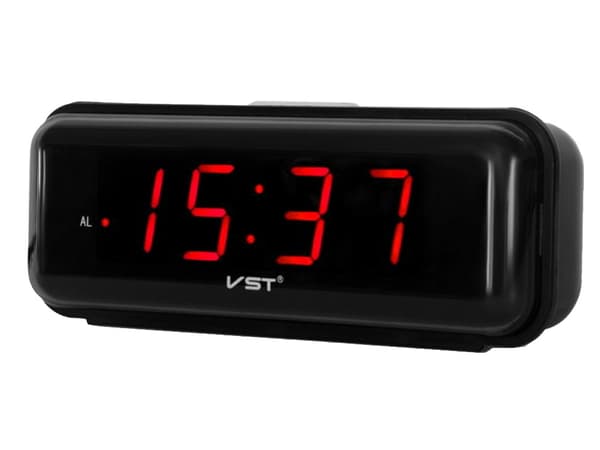 ALARMUR ELEKTRONISK NETVÆRK LED-UR 24H ALARM