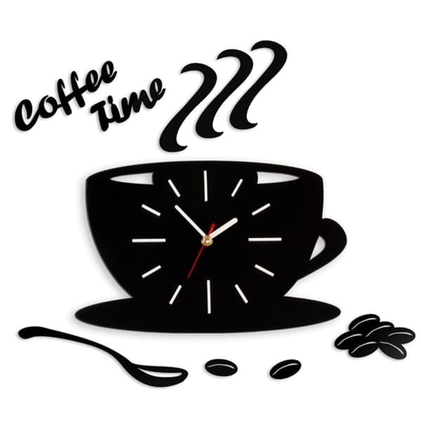 KAFFE TID VÆGUR KOP SATIN