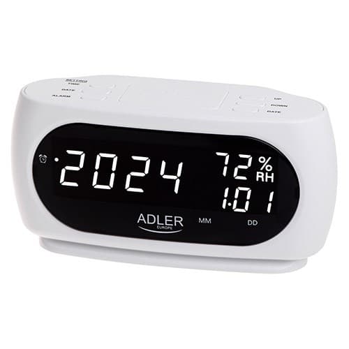 Vækkeur ADLER AD 1186 hvid