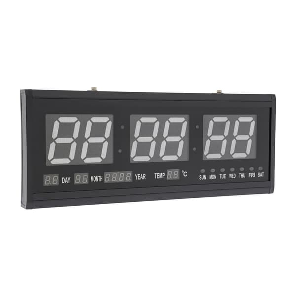 LED Digital Väckarklocka, Högkontrastdisplay, Datum- och Temperaturfunktion, Energisnål