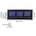 Miniatyrbild 2 av 2: LED Digital Väckarklocka, Datum- och Temperaturvisning, Stora Blå Siffror,Blå