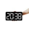 Miniatyrbild 2 av 2: LED Digital Väckarklocka, Multifunktionell Display, Fyra Nivåer av Ljusstyrka, Fjärrkontroll,VIT