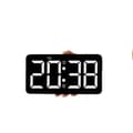 Miniatyrbild 1 av 2: LED Digital Väckarklocka, Multifunktionell Display, Fyra Nivåer av Ljusstyrka, Fjärrkontroll,VIT