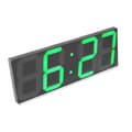 Miniatyrbillede 1 af 2: Digital vægurs, moderne LED-display, USB-strømforsyning,grøn