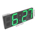 Miniatyrbillede 2 af 2: LED Digital Ur, Justerbar Lysstyrke, Multifunktionelle Funktioner,grøn