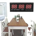 Miniatyrbild 1 av 4: Digital väggklocka, sladdansluten elektrisk, modern design