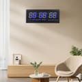Miniatyrbild 4 av 4: Digital klocka, stor display, datum- och temperaturfunktion