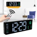 Miniatyrbild 2 av 4: Digital väggklocka, LED-display, fjärrkontroll