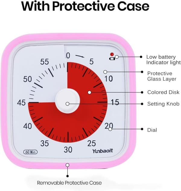 Lollanda Visuell Timer för Klassrum & Barn - 60 minuter