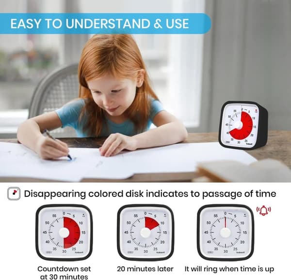 Lollanda Visuell Timer för Klassrum & Barn - 60 minuter