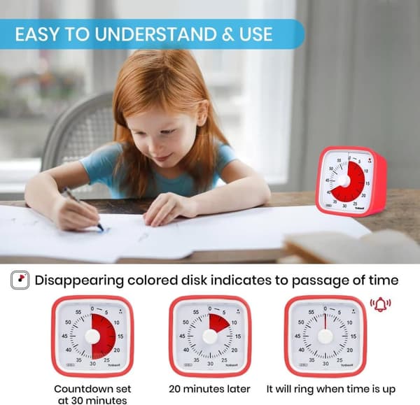 Lollanda Visuell Timer för Klassrum & Barn - 60 minuter