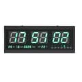 Miniatyrbild 1 av 2: LED Digital Väckarklocka, 48 cm, Multifunktionell Display, Tyst Drift,svart
