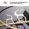 Miniatyrbild 4 av 4: Väggklocka, tyst mekanism, metalldesign