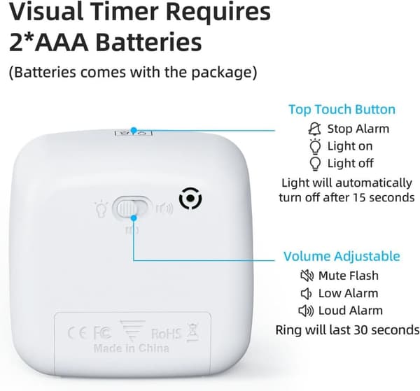 Lollanda Visuell Timer för Klassrum & Barn - 60 minuter