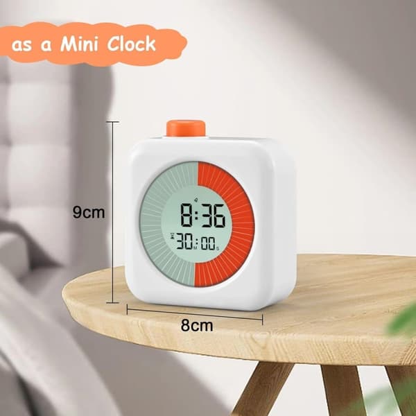 Lollanda Digital 3-i-1 Timer, 60 Minuter med Klocka och Larm