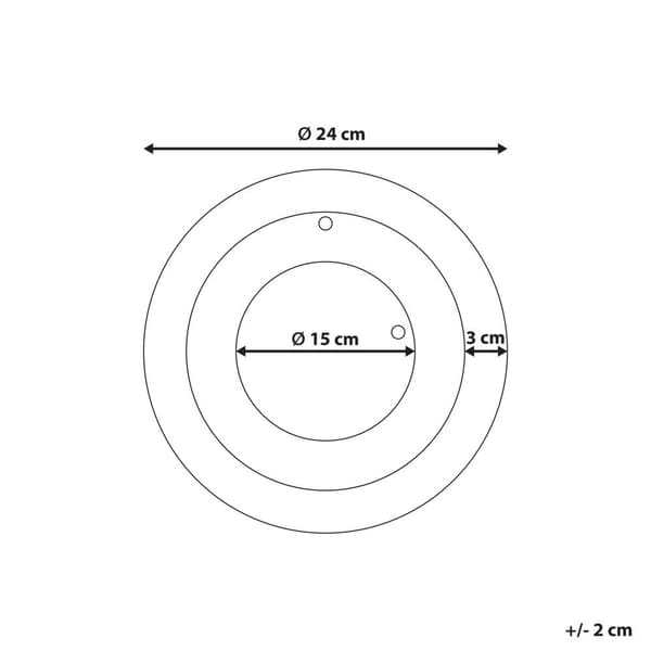 CLUSES Väggklocka 30 cm Metall Svart Lumarko!