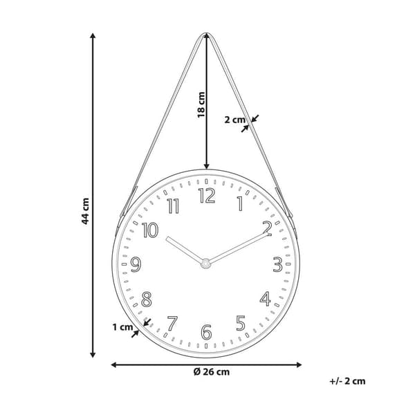 RENENS väggklocka 26 cm Brun Lumarko!