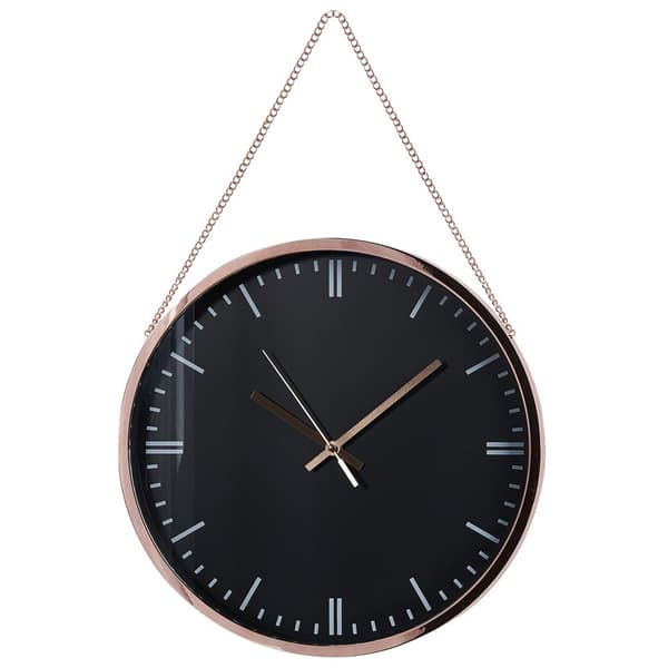 BEZAS väggklocka 30 cm Svart Lumarko!