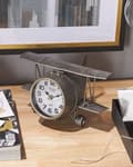 Miniatyrbild 2 av 7: STANS skrivbordsklocka 26 cm Metall Silver Lumarko!
