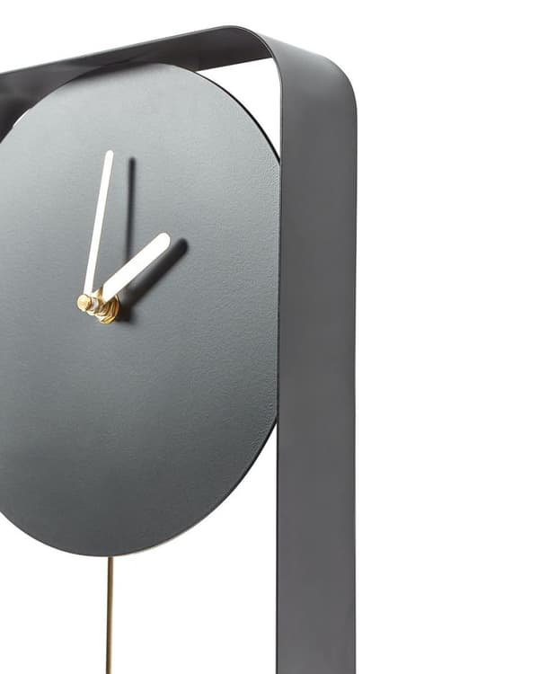 SERVOZ Väggklocka 21 cm Metall Svart Lumarko!