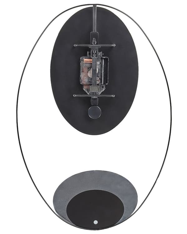 MANIGOD Väggklocka 32 cm Metall Svart Lumarko!