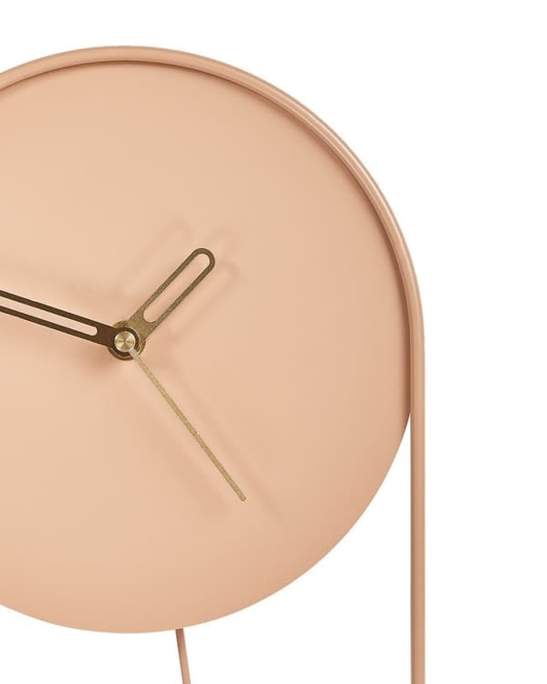 SALVAN Väggklocka 20 cm Metall Persika Lumarko!