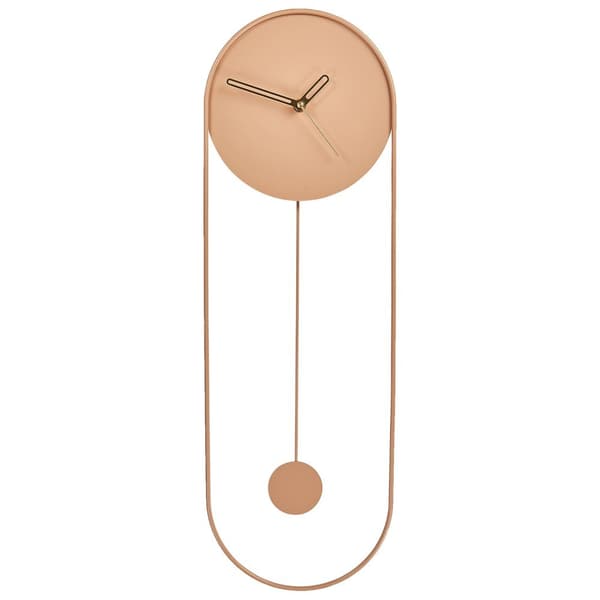 SALVAN Väggklocka 20 cm Metall Persika Lumarko!