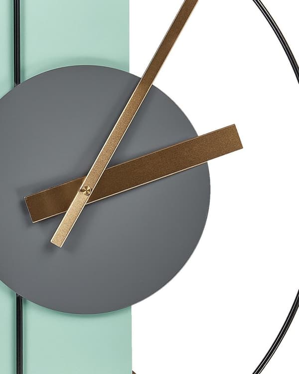 CEVINS Väggklocka 31 cm Metall Ljusgrön Lumarko!