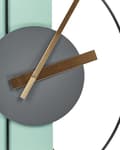 Miniatyrbild 4 av 6: CEVINS Väggklocka 31 cm Metall Ljusgrön Lumarko!