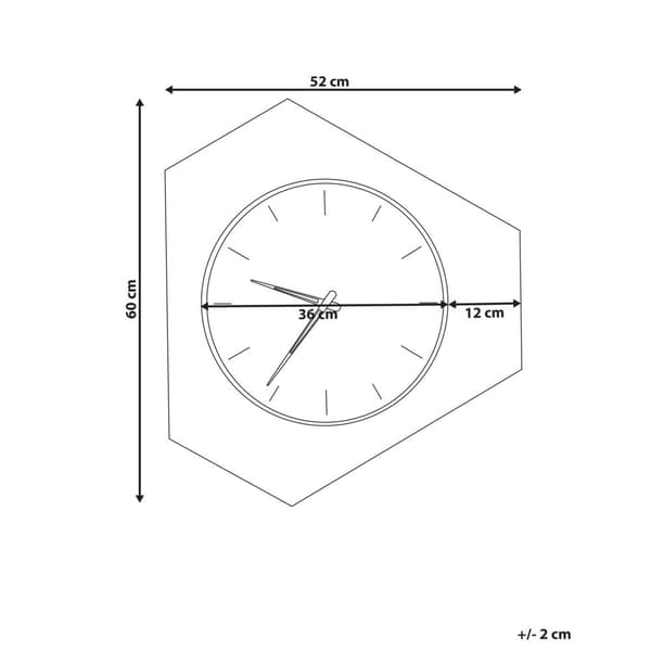 SAILON väggklocka 52 cm Vit Lumarko!