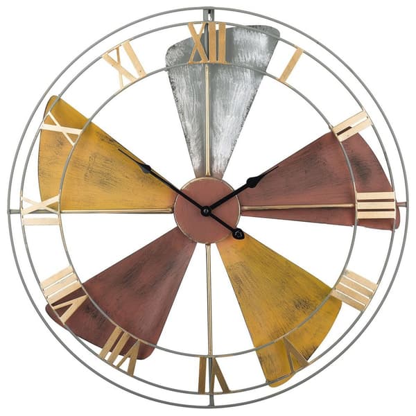 WIKON Seinäkello 60 cm Metallinen Värikäs Lumarko!