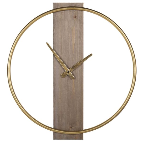 CASITAS väggklocka 47 cm Trä Gyllenbrun Lumarko!
