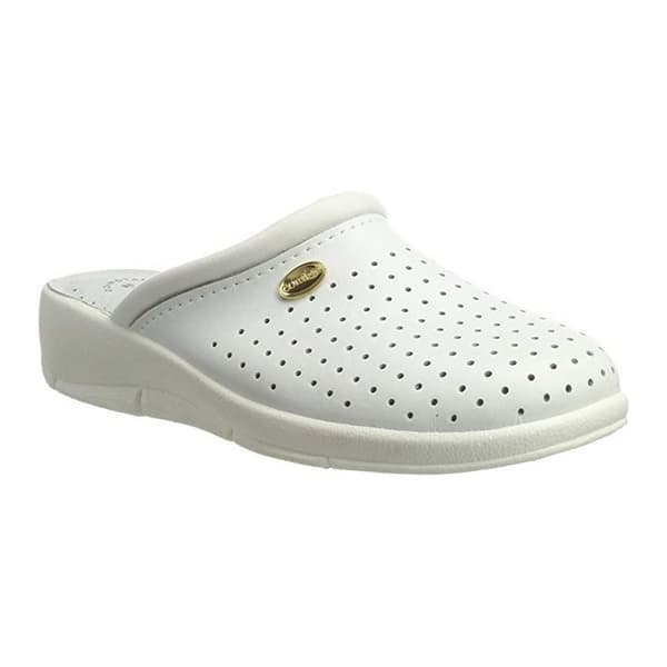 Dek Womens/Ladies Coated Leather Clogs White 37 EUR